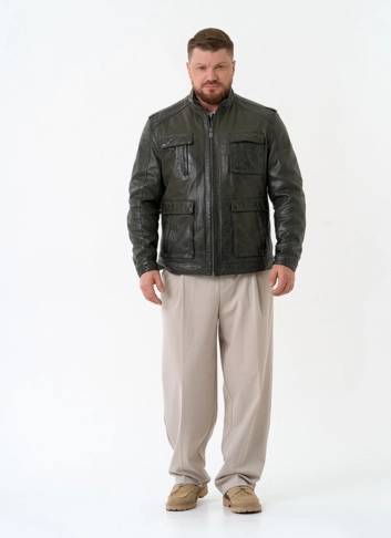 Мужская куртка из натуральной кожи фото