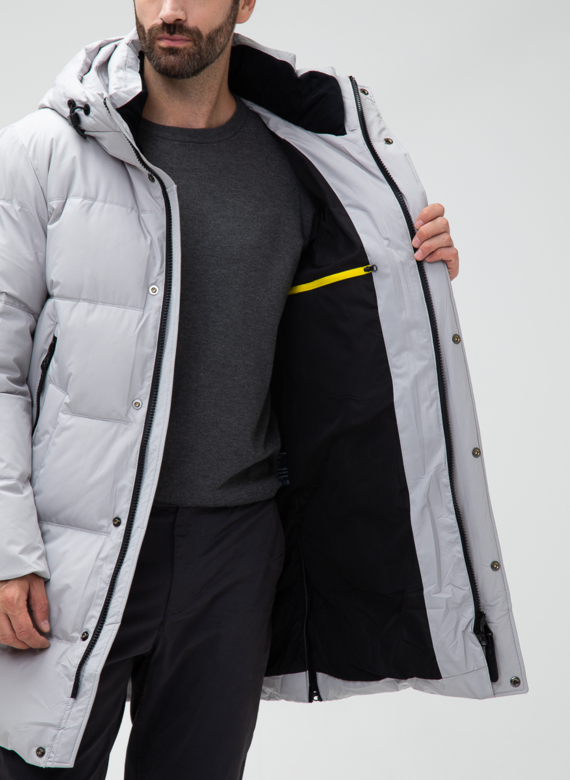 Мужской пуховик с капюшоном 