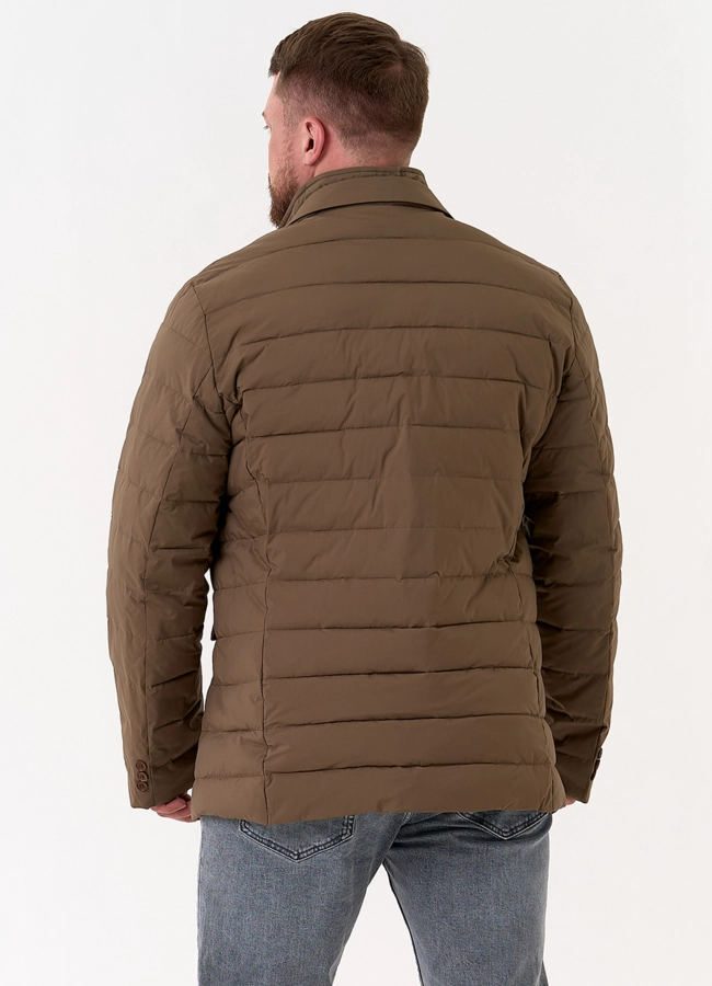 Мужской пуховик со съемной манишкой модель № 31461 универмаг малина фото