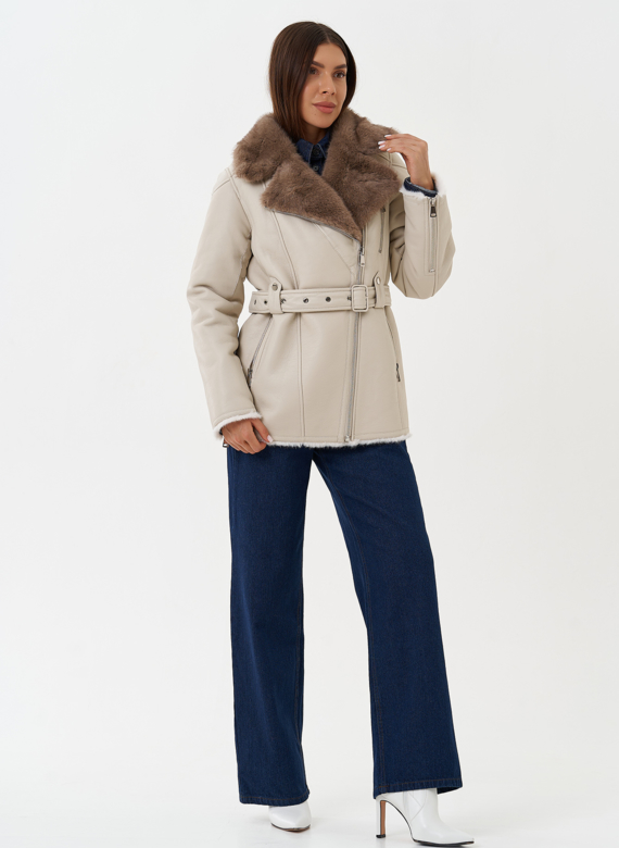 Дубленка "косуха" из эко кожи