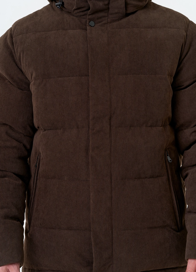 Мужской вельветовый пуховик модель № 31468 универмаг малина