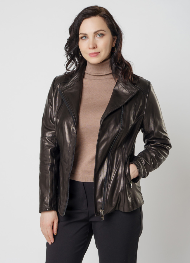 Куртка из натуральной кожи модель № 18228 универмаг малина