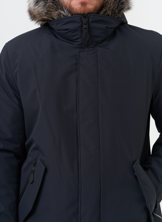 Парка мужская на мехе из волка