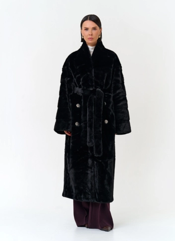 Женское  пальто из эко меха