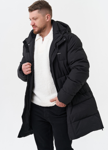 Мужской пуховик с капюшоном 