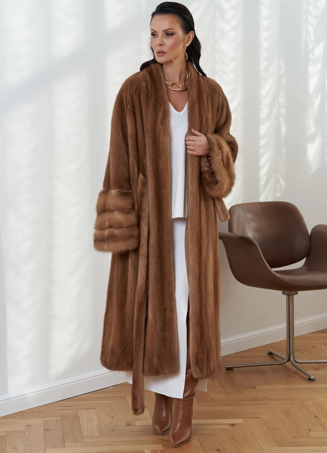 Женская шуба из скандинавской норки модель № 31204 в рассрочку фото