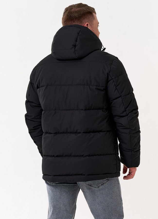 фото Мужской пуховик с капюшоном  модель № 31471